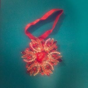 Tieks red diamond flower